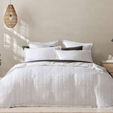 King - Qulit/ Duvet Cover Set - Sierra White by Platinum