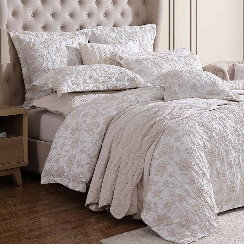 Queen - Qulit/ Duvet Cover Set - Bloom Stone by Private Collection