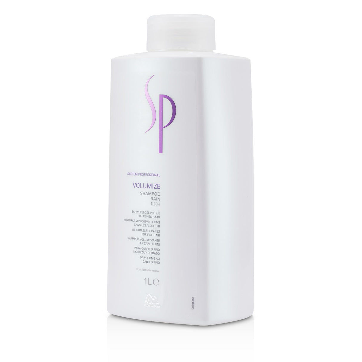 Wella SP Volumize Shampoo 1000ml enhances fine hair volume, cleanses gently, and contains Creatonic complex for thicker locks.