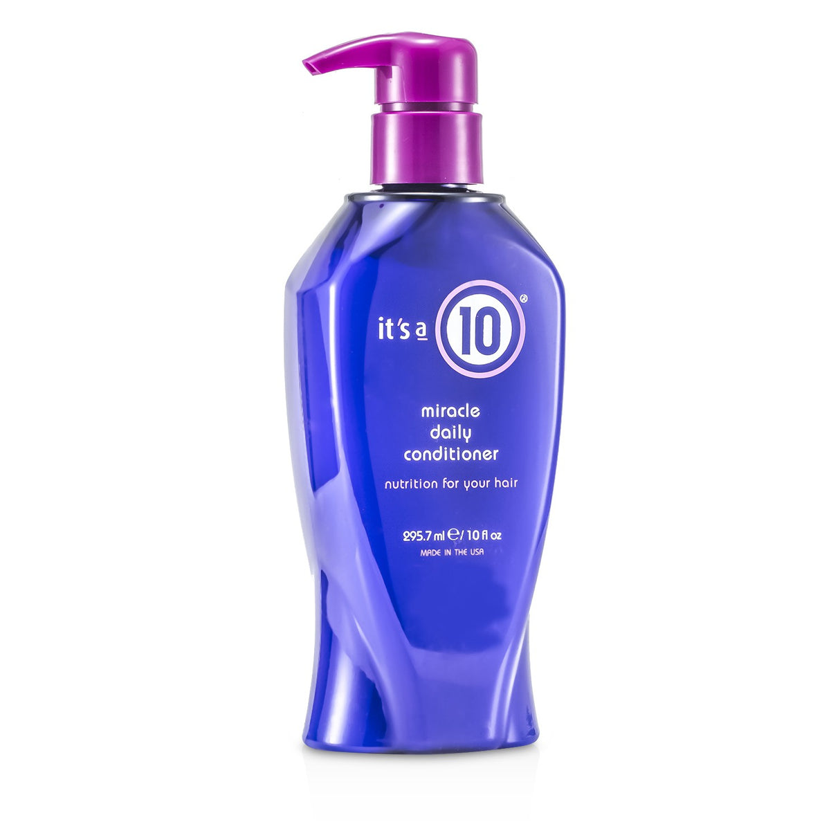 It's A 10 Miracle Daily Conditioner in a 295.7ml bottle, designed for smooth, frizz-free, and healthy hair daily.