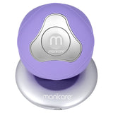 Sleek, rechargeable silicone facial cleanser with sonic pulsation and warming features for deep, gentle skin cleaning.