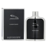 Jaguar Classic Black Eau De Toilette Spray 100ml: a sophisticated men's fragrance with citrus, orange, lotus, and woody notes.