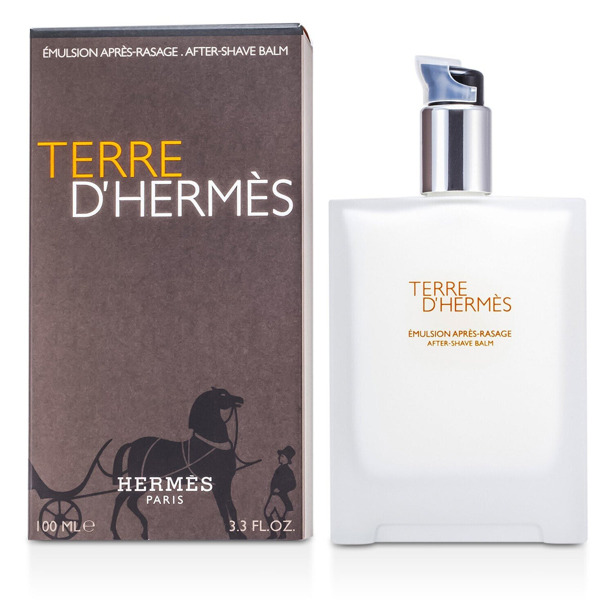 Hermes Terre D'Hermes After Shave Balm soothes and hydrates skin, leaving a delicate scent after shaving.