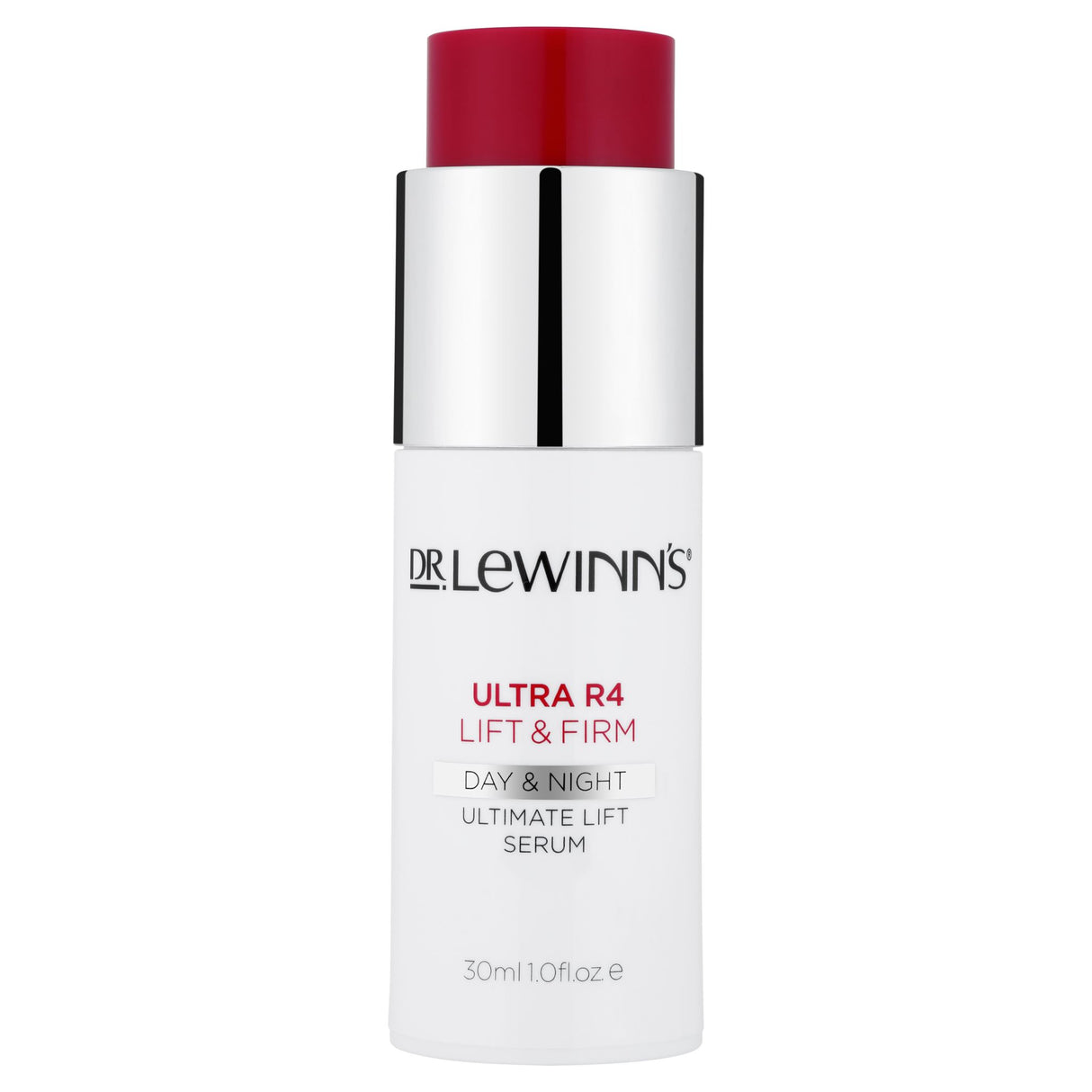 Dr. LeWinn's Ultra R4 Ultimate Lift Serum in 30mL, a fast-absorbing serum that lifts, firms, and rejuvenates skin's appearance.