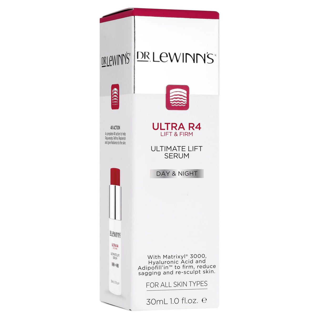 Dr. LeWinn's Ultra R4 Ultimate Lift Serum: fast-absorbing, peptide-rich formula for firmer, plumper, and radiant skin.