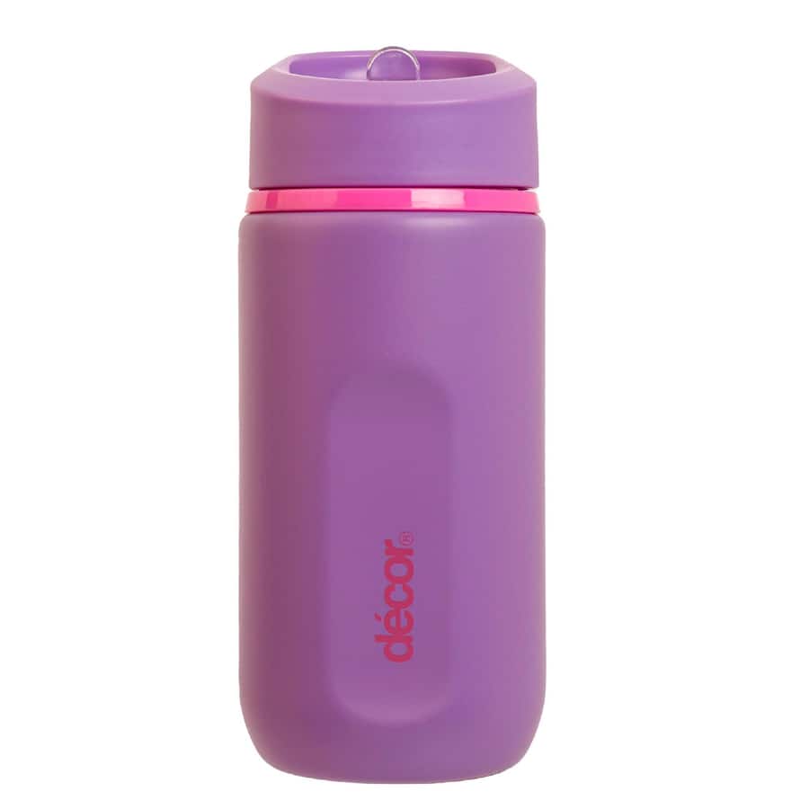 Decor Junior Drink Bottle Stainless Steel Sip Straw 500mL