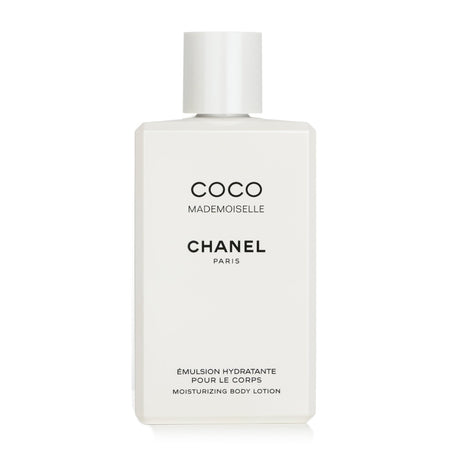 Luxurious Chanel Coco Mademoiselle body lotion in 200ml, providing deep hydration and a radiant, soft finish with an iconic fragrance.