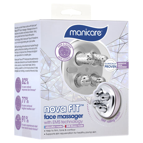 "Manicare NOVA FIT® Face Massager with dual modes for skin rejuvenation and muscle toning, enhancing your skincare routine."