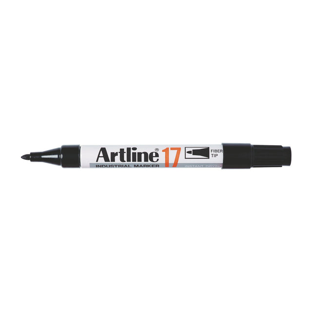 Set of 12 Artline 17 Industrial Markers featuring a 1.5mm bullet nib, ideal for durable marking on various surfaces.