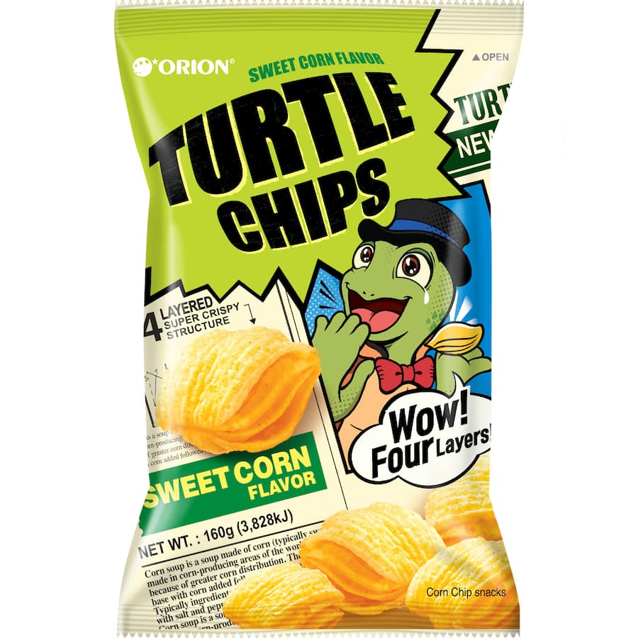 Orion Turtle Chips Sweet Corn - 160g