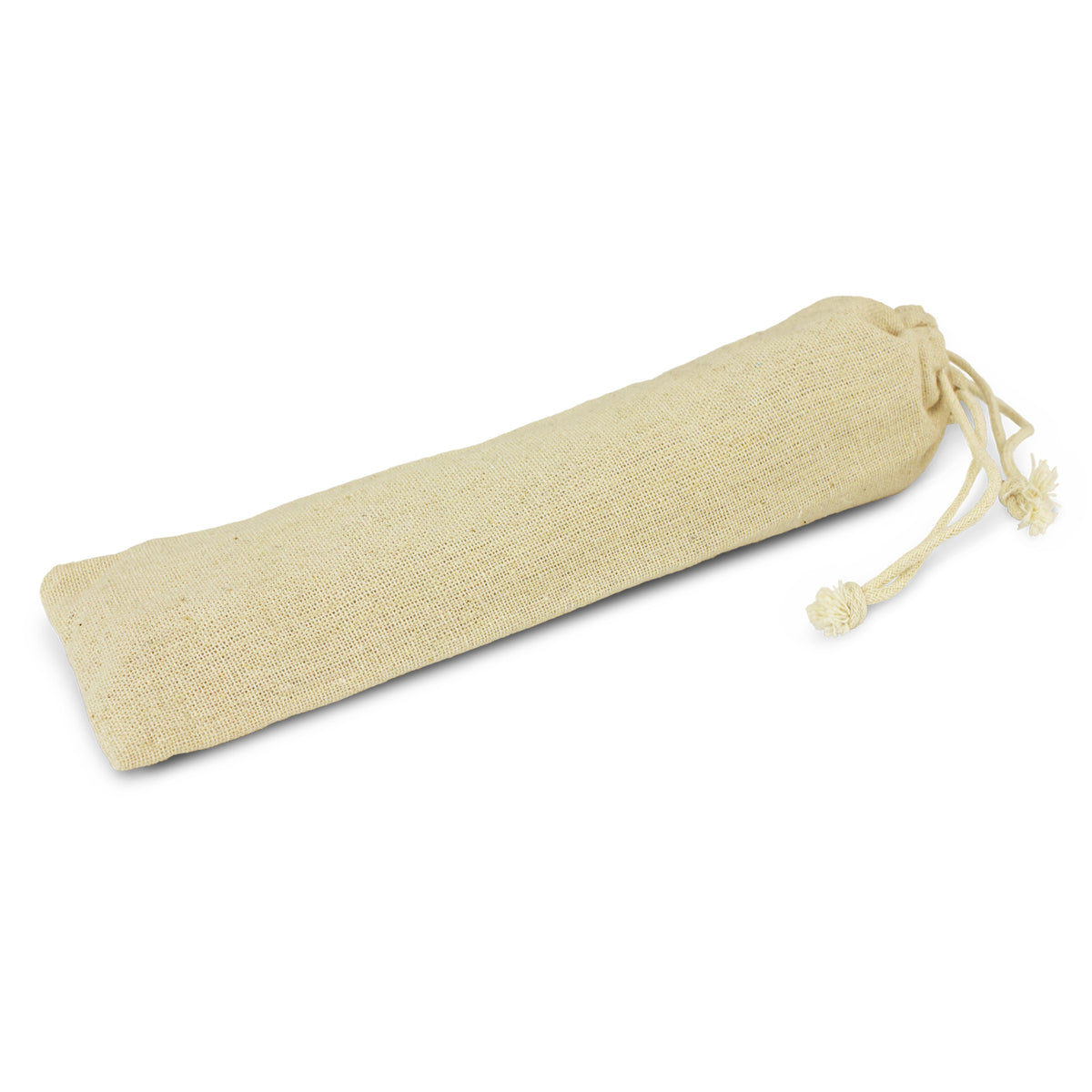 Bamboo Cutlery Set With Straw & Cotton Pouch - Pack of 25
