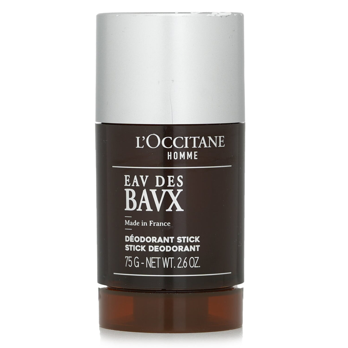 L'Occitane Eau Des Baux Deodorant Stick, 75g, effective odor control with a fresh scent, smooth glide, and quick-dry formula.