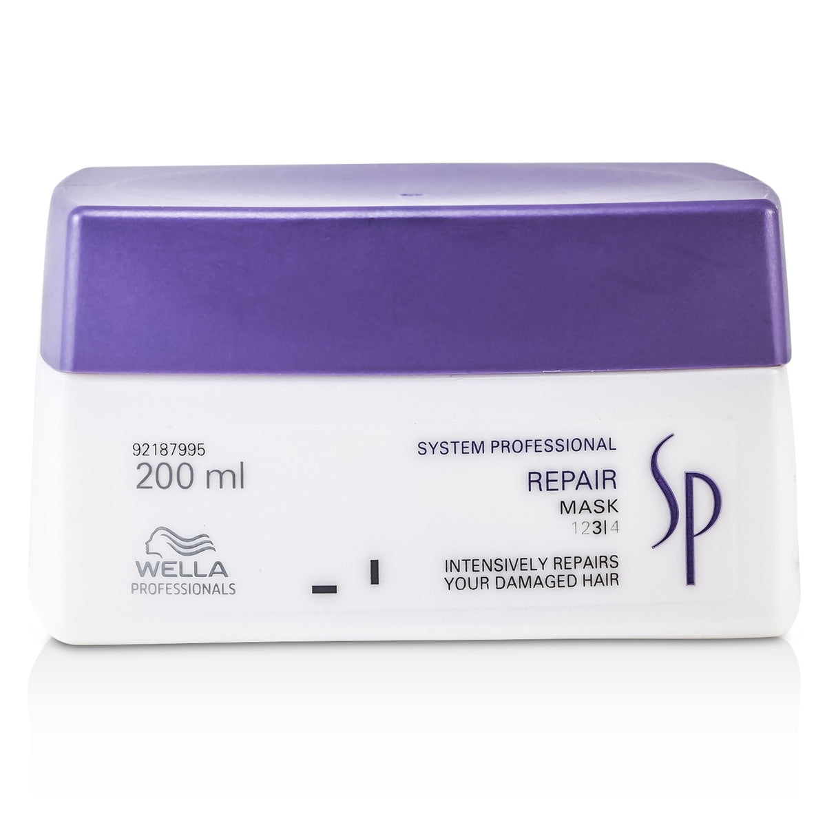 Wella SP Repair Mask in a 200ml jar, formulated to deeply nourish and restore damaged hair for a healthier, manageable look.