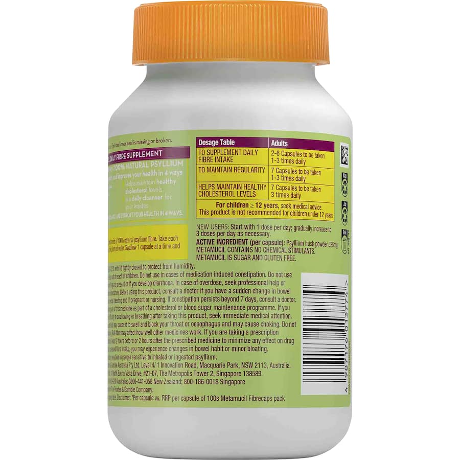 Metamucil Dietary Supplement Fibrecaps