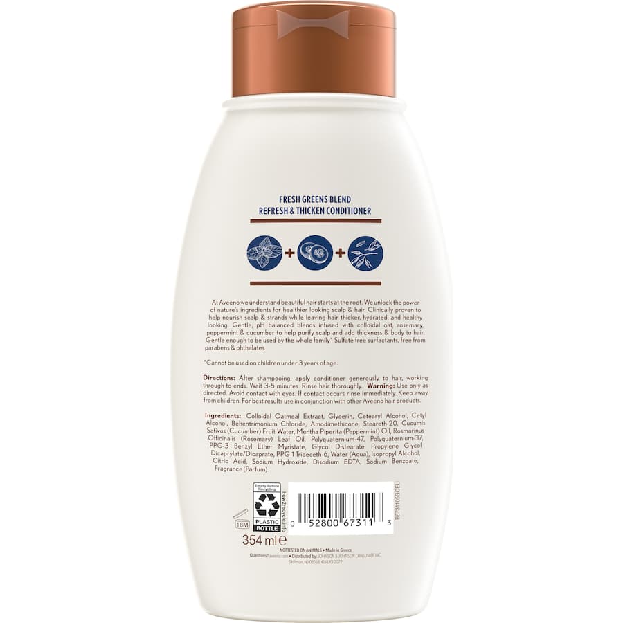 Aveeno Conditioner Fresh Greens Blend 354mL