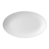 Wedgwood Gio Oval Platter 30cm in fine bone china with Intaglio texture, perfect for elegant dining and serving dishes.