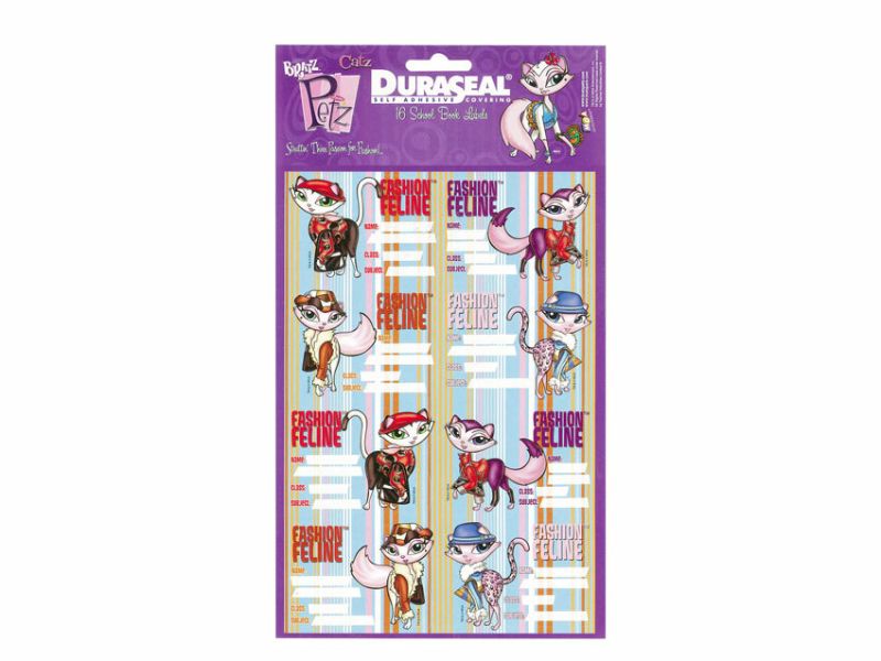 School Book Labels - Bratz Catz 16 (20 Packs)