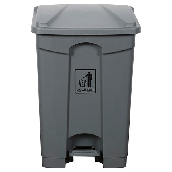 Cleanlink 45L grey rubbish bin with pedal lid for easy access, durable, eco-friendly design for efficient waste management.