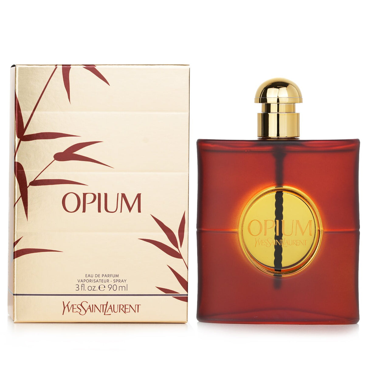 Yves Saint Laurent Opium Eau De Parfum in 90ml, an oriental spicy fragrance for sophisticated women, perfect for fall and winter.