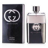 Gucci Guilty Pour Homme 90ml is a sophisticated woody fragrance, featuring citrus notes and a warm, elegant dry down.