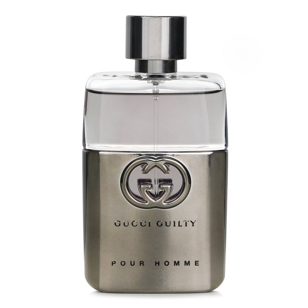 Gucci Guilty Pour Homme 50ml EDT: a sophisticated woody aromatic fragrance for men with citrus, lavender, and warm amber notes.