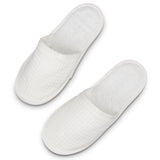 Cotton Waffle Slippers With Terry Lining Rochester