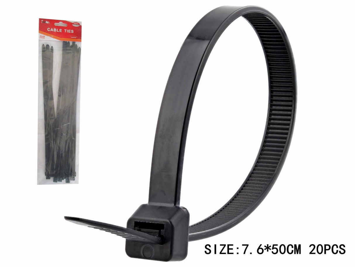Cable Ties 50cm - Black (240pcs)