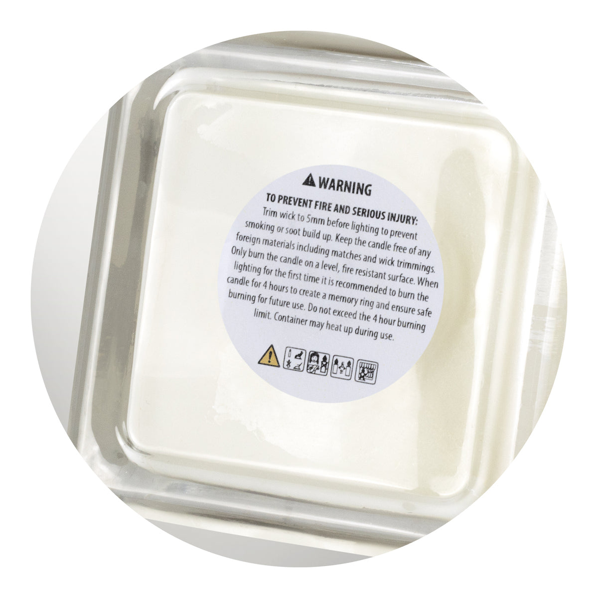 Vanilla Scented Aromatherapy Candle in Glass 215g