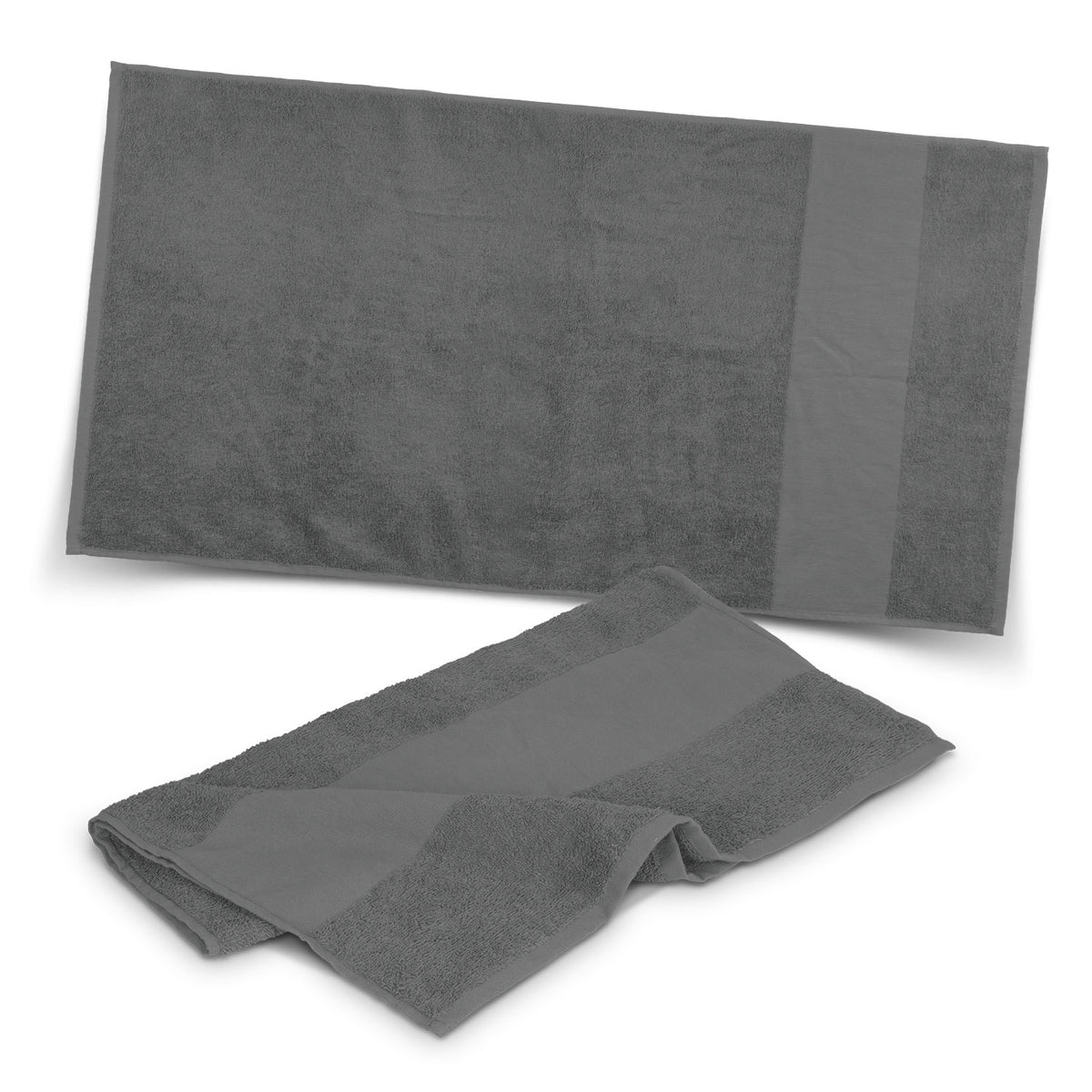 Cotton Terry Sports Towel 360gsm Fit Grey - Pack of 10