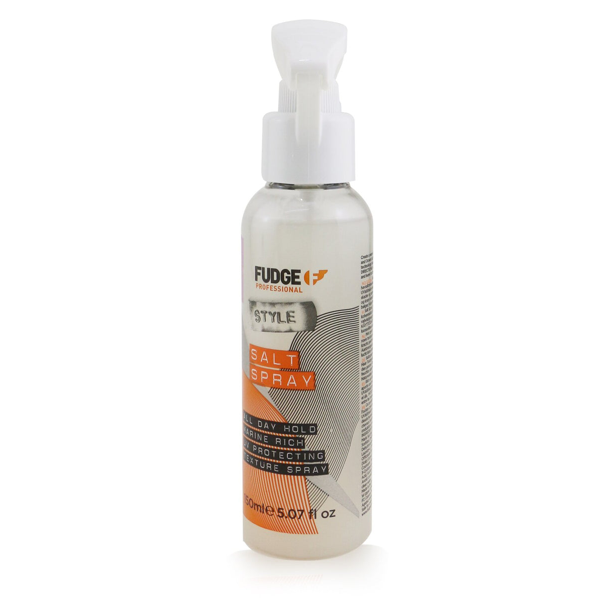 Fudge Salt Spray 150ml for beachy, tousled hair; enhances texture with marine extracts and delivers medium hold.