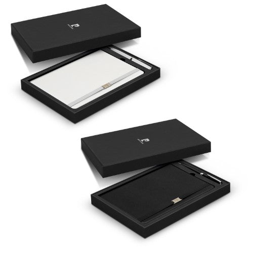 Notebook and Pen Gift Set - Pierre Cardin Nouvelle (Black)