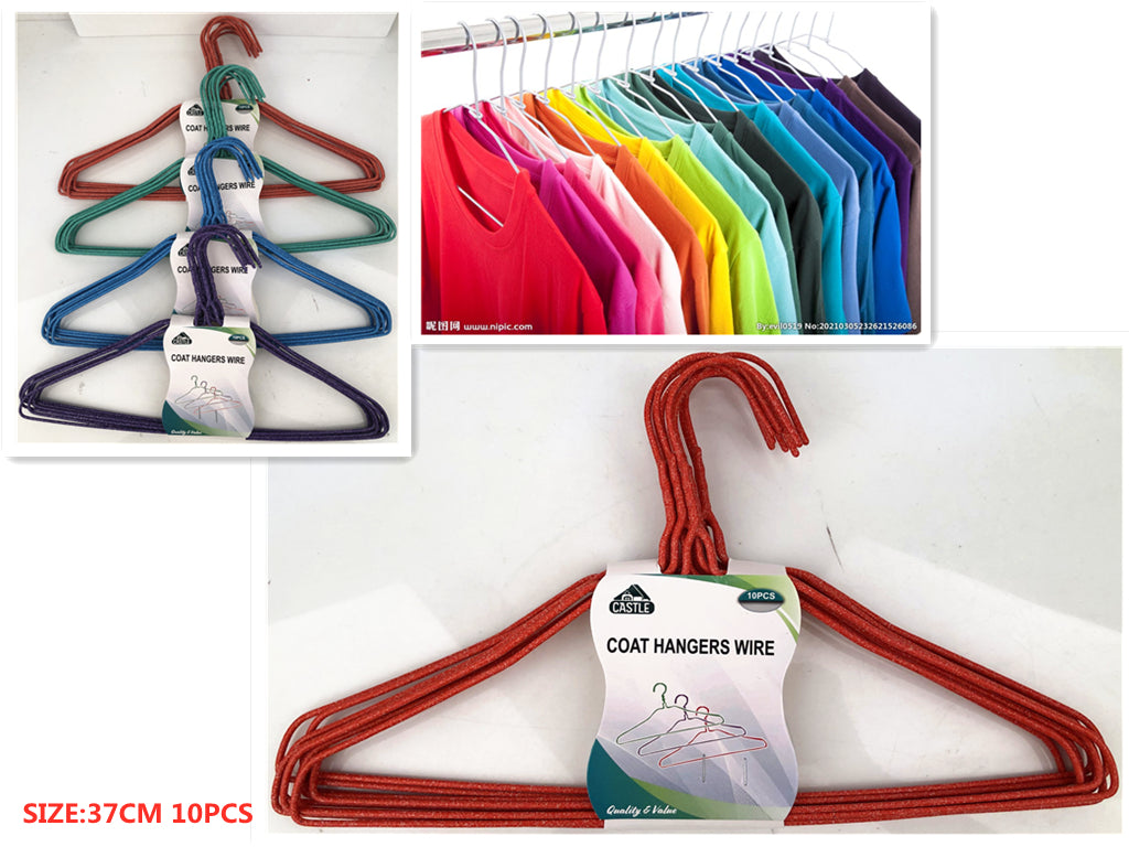 Coat Hangers Wire - Assorted 37cm (120pcs)