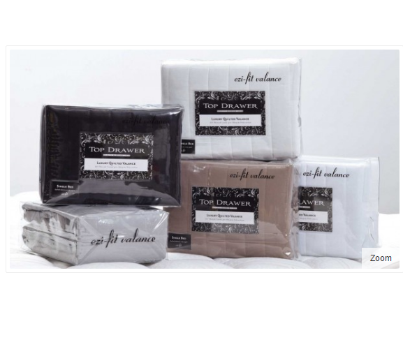 Single - Quilted Valance (225TC) - Silver