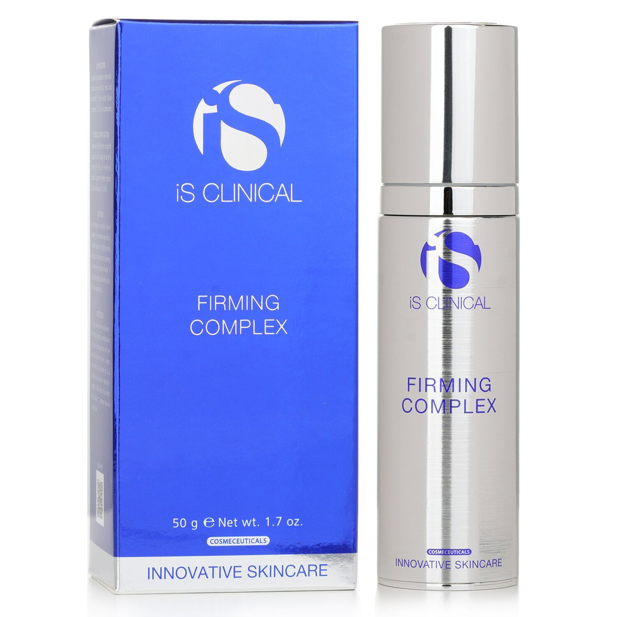 IS Clinical Firming Complex 50ml revitalizes skin with antioxidants, hyaluronic acid, and salicylic acid for youthful radiance.