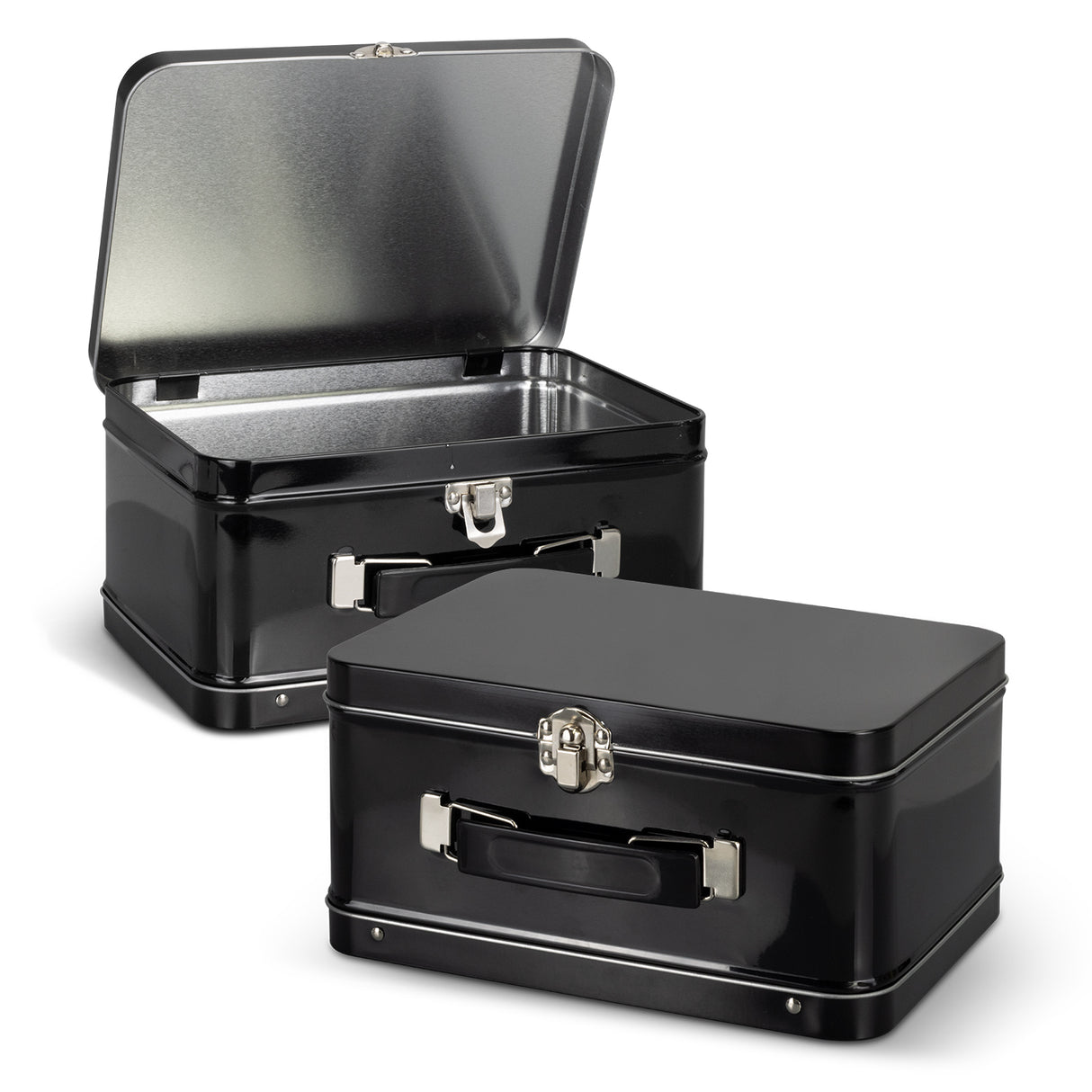 Tin Lunch Box - Black (20cm)