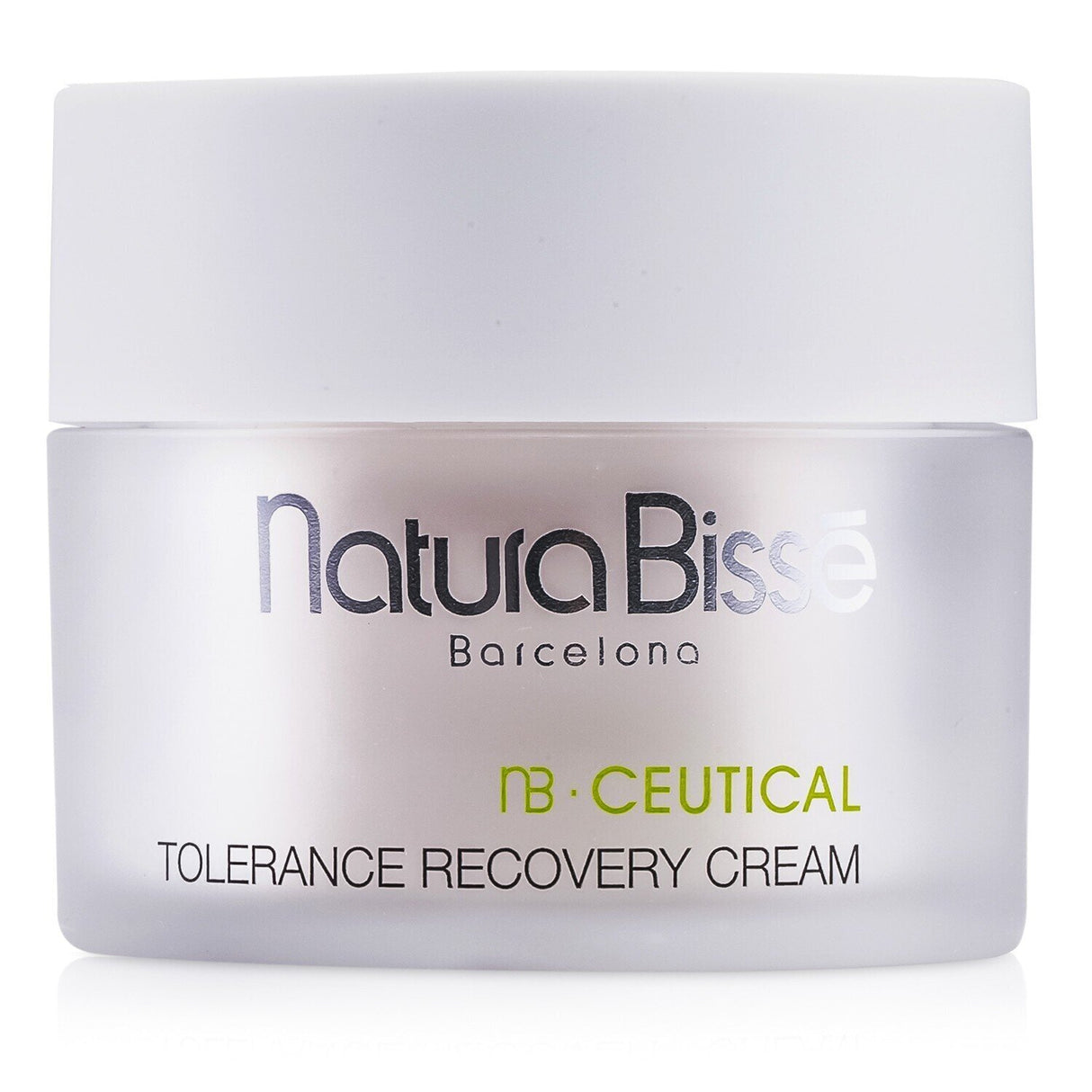 Natura Bisse NB Ceutical Tolerance Recovery Cream in 50ml, designed for sensitive skin, provides soothing hydration and rejuvenation.