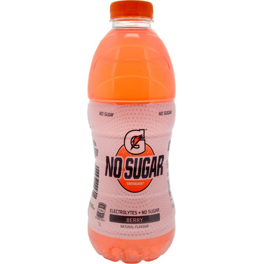 Gatorade No Sugar Sports Drink Berry - 1L