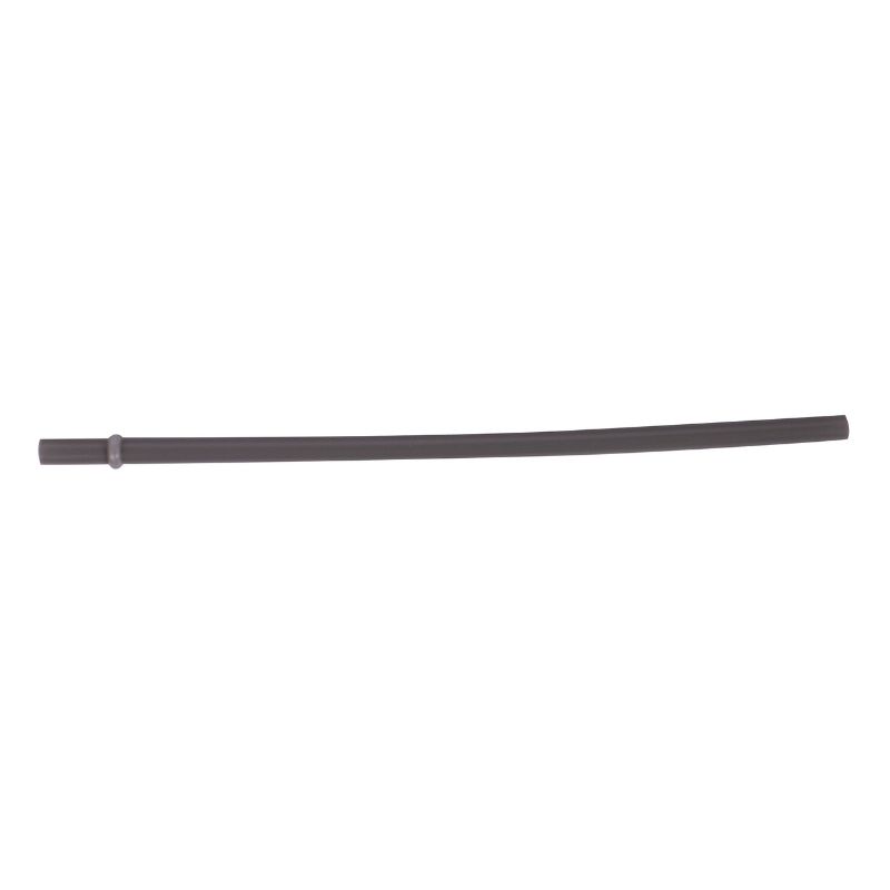 Reusable grey glass smoothie straw, eco-friendly design for thick drinks, stylish and dishwasher safe for easy cleaning.