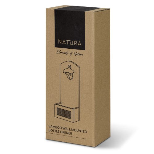 Wall Mounted Bottle Opener - NATURA Bamboo (Natural)