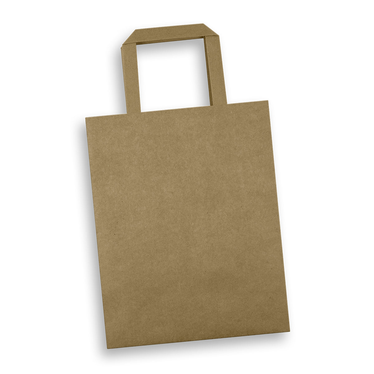 Medium Portrait Paper Shopping Bag With Flat Handles Natural - Pack of 50