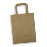 Medium Portrait Paper Shopping Bag With Flat Handles Natural - Pack of 50
