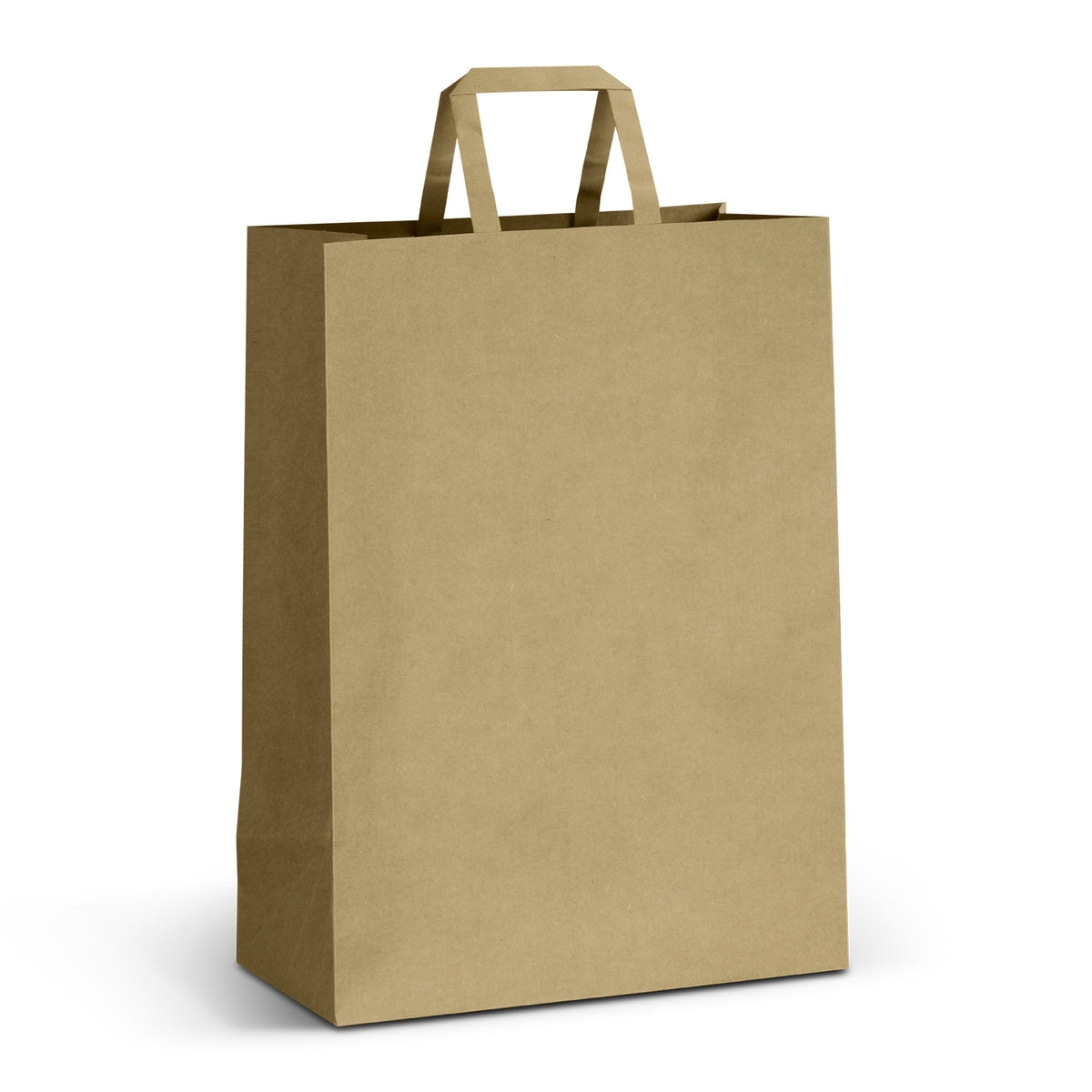 Extra Large Portrait Paper Shopping Bag With Flat Handles Natural