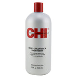 CHI Ionic Color Lock Treatment 950ml, revitalizing hair care to seal moisture, enhance shine, and maintain vibrant color.