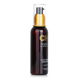 Luxurious CHI Argan Oil Plus Moringa Oil for rejuvenating and nourishing all hair types, enriched with Vitamin E and silk proteins.