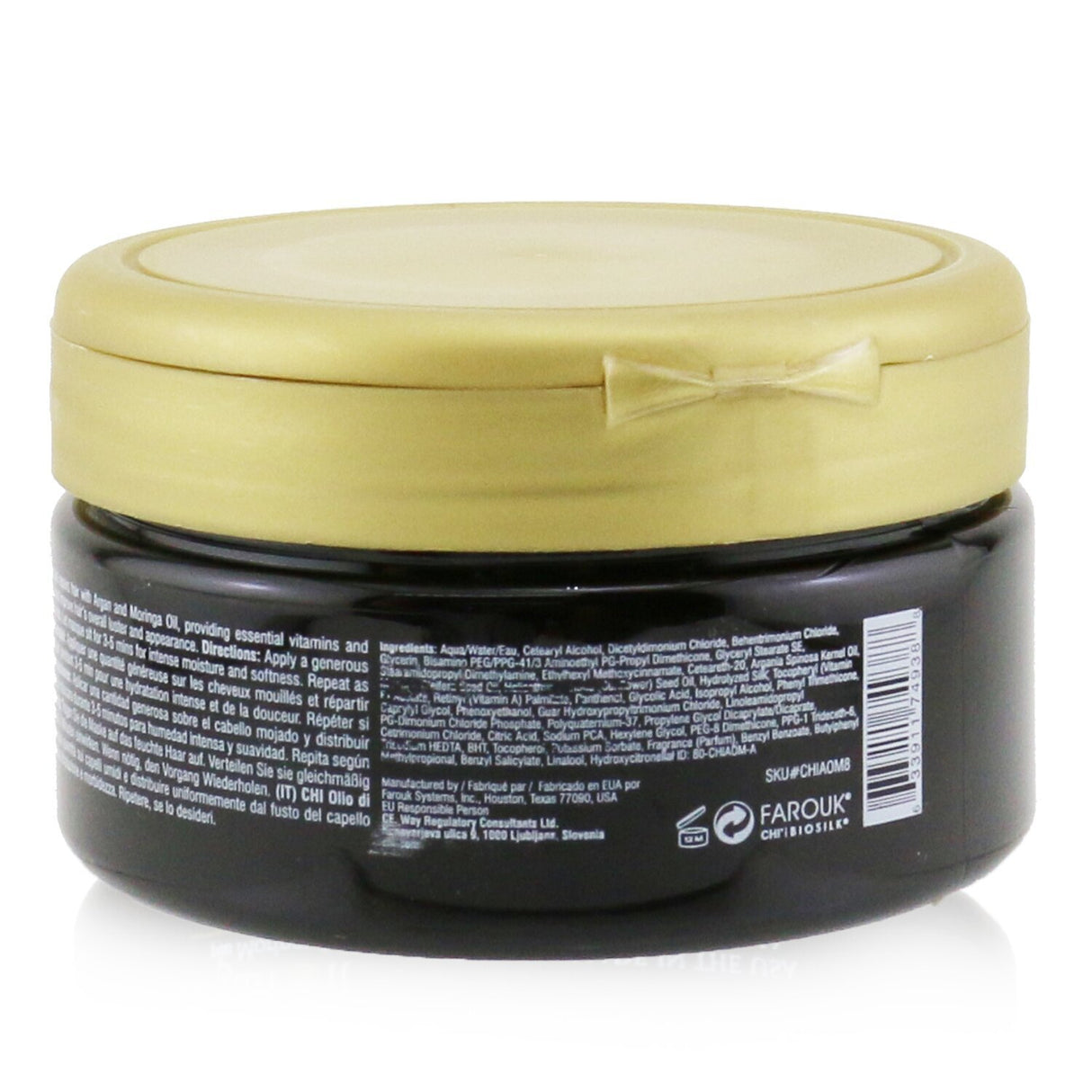 Intensive rejuvenating hair masque with Argan and Moringa oils for softness, shine, and hydration, 237ml/8oz.