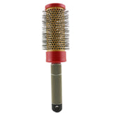 Large CHI Turbo Ceramic Round Nylon Brush with non-slip handle, designed for smooth styling and frizz reduction for all hair types.