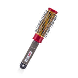 CHI Turbo Medium Round Brush, ceramic nylon, non-slip handle; ideal for frizz-free styling on all hair types.