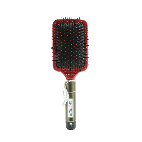 CHI Turbo Large Paddle Brush (CB11) features ceramic nylon tips, non-slip handle, and 13 rows of bristles for effortless styling.