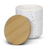 Vanilla Scented Ceramic Candle 150g With Bamboo Lid Natura