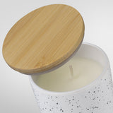 Vanilla Scented Ceramic Candle 150g With Bamboo Lid Natura